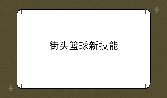 街头篮球新技能