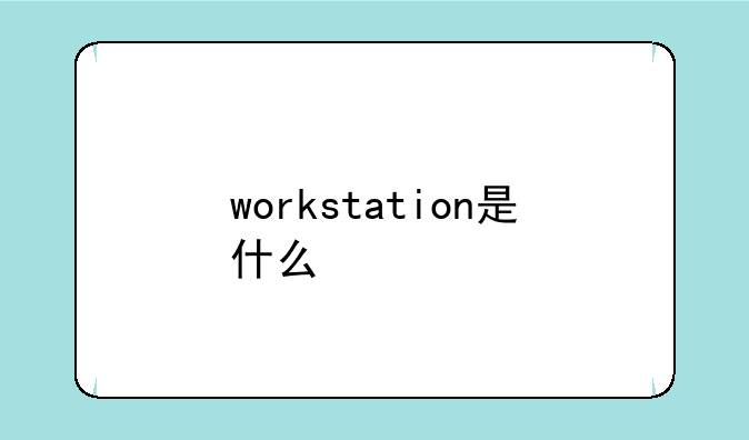 workstation是什么